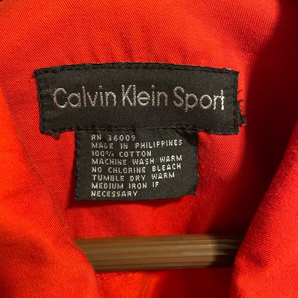 Vintage Calvin Klein Sport red full zip jacket. See photos of condition. XL - Picture 4 of 6